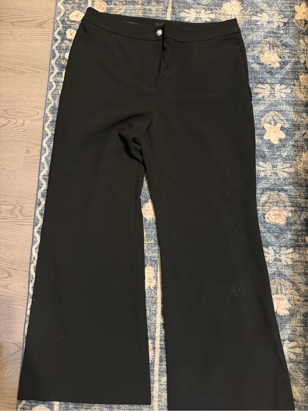 Talbots Black Providence Wide-Leg Pants